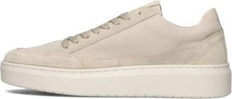 Clay Schoenen, Heren, Beige, 43 EU, Su&egrave;de, Beige Su&egrave;de Lage Sneakers