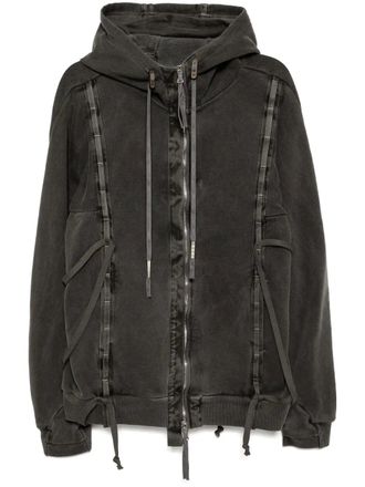 Boris Bidian Saberi Hoodie met rits - Grijs