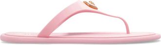 Versace Alia Rubber Flat Sandalen - Dames - Slippers - Roze - 36 EU - Schoenen