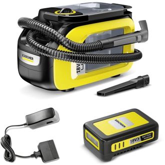 Karcher Se 3-18 (con Bater&iacute;a) Aspirador Lavavajillas Sin Cables Para Sof&aacute;s, Alfombras - Inyector Extractor