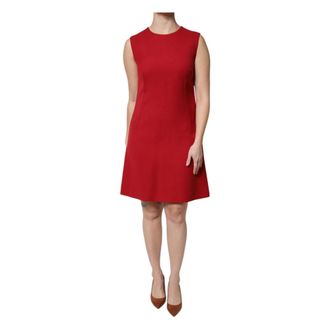 Dolce & Gabbana Short Dresses, female, Red, Size: XL Sleeveless A-line Dress