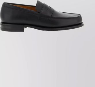 Paraboot round toe loafers featuring penny strap