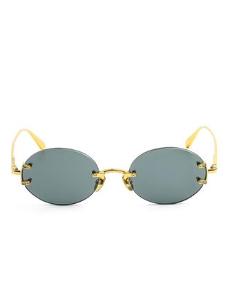 Linda Farrow round-frame sunglasses - Gold