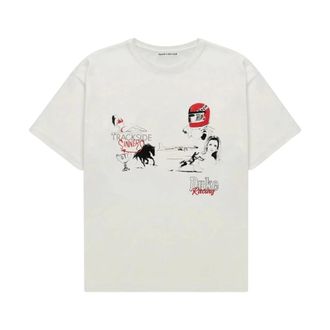 Duke + Dexter Duke + Dexter - Smoke T-shirt - Heren - Tops - Wit - Maat: M Katoen