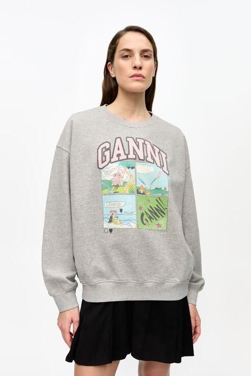 Ganni Black Cotton Sweatshirt from $318.00 - on Stylight