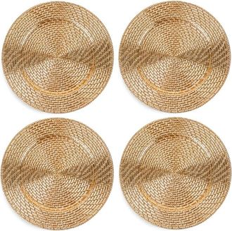 American Atelier Aurelie Plated Set Of 4 Charger Plates