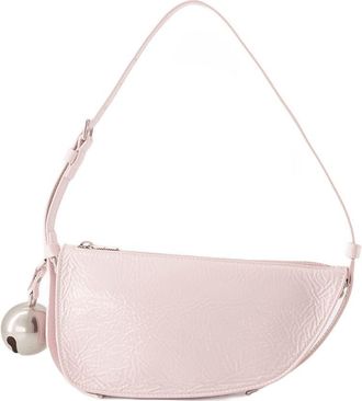 Burberry Womens Shield Sling Mini Shoulder Bag Pink Lambskin