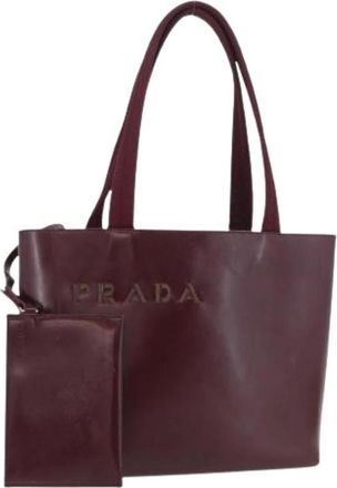 Prada Pre-owned Tote Bags, female, Red, Size: ONE SIZE Pre-owned Vintage Tote Bag