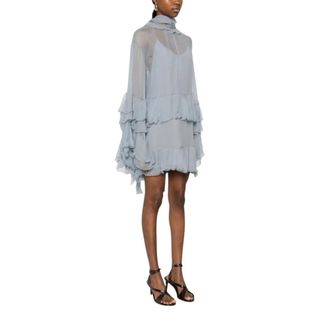 Chlo&eacute; Dames, Jurken, Blauw, Maat: XS Zijde