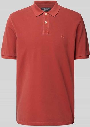 Marc O'Polo Regular Fit Poloshirt aus reiner Baumwolle in Bordeaux, Größe M