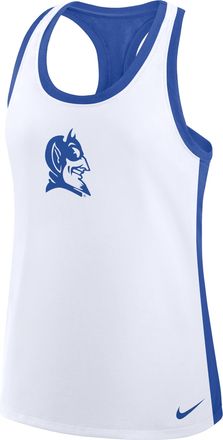 Nike Duke Nike Womens Dri-FIT College Racerback Tank Top in White | 03E1062NDU-A80