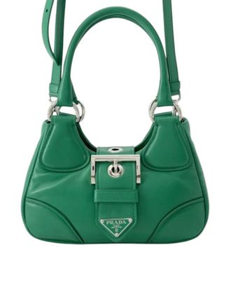 Prada 2013-2025 Nappa Soft Padded Re Edition 2002 Moon satchel - Green