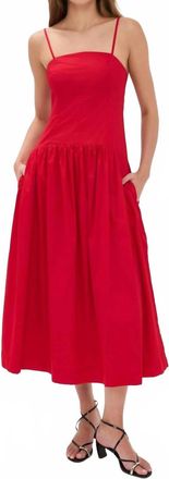 Joe's Mara Maxi Dress In Cherry Red