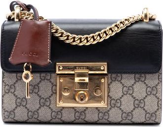Gucci Pre-owned Gucci Small GG Supreme Padlock Crossbody Ladies YAEVXUJBC95SL2KC