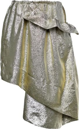Stella McCartney gathered asymmetrical skirt - Gold