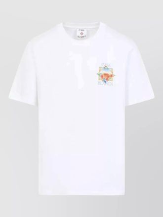 Casablanca tennis landscape t shirt floral court