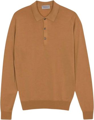 John Smedley Camisa Belper de manga larga - Tops - Hombre - Marr&oacute;n - S