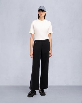 Moose Knuckles Womens Mixed Media Wide - Leg Pants