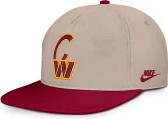 Nike Washington Commanders Rewind Pro Nike Mens NFL Adjustable Hat in Brown | NF570J2N9E-SF5