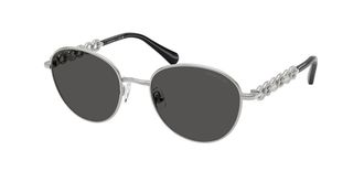Swarovski SK7049 400187 Womens Sunglasses Silver Size 52