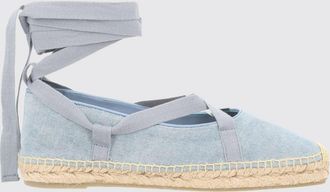 Castaner Espadrillas Petunia in denim con tacco basso e lacci alla caviglia