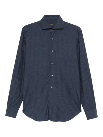 Barba Camicia con abbottonatura - Blu