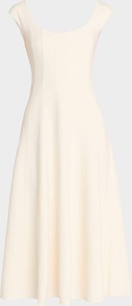 Staud Charlotte A-Line Midi Dress