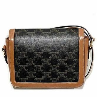 Celine Pre-owned Cross Body Bags, female, Brown, Size: ONE SIZE Pre-owned Canvas Crossbody Bag