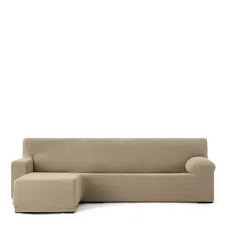 Eysa Funda de sof&aacute; chaise longue izquierda b/c beige 250 - 360 cm