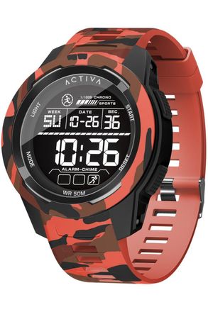 Invicta Activa x Invicta Digital ACW8105MC-005 Heren Horloge - Quartz Uurwerk - Plastic met zwarte Wijzerplaat - 45mm
