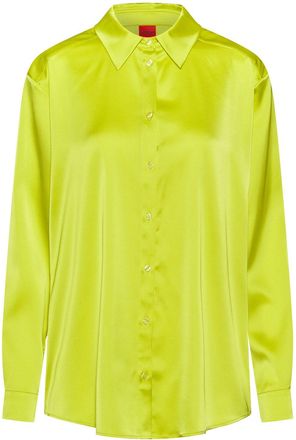 HUGO BOSS Dames Hugo Evish Blouse in Geel