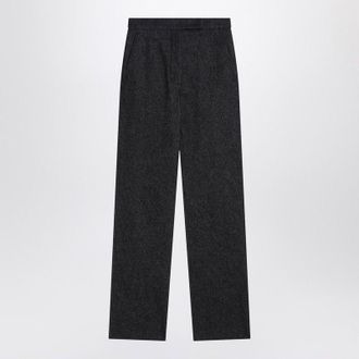 Max Mara Middernachtblauwe Broek In Katoen Denim Effect