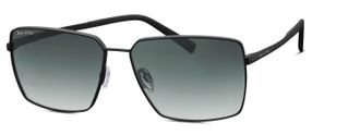 Marc O'Polo Sonnenbrille MARC OPOLO 505114, Damen, schwarz (schwarz matt), metallic, Sonnenbrillen Sonnenbrille, Form rechteckig, Logoschriftzug auf B&uuml;gel und Gla