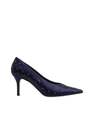 Arteana Womens Sanremo Satin Crystal 75 Pump In Navy