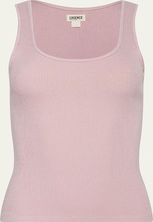 L'agence Adira Scoop-Neck Tank Top