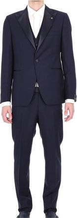 Tagliatore Bruce Tuxedo - Heren - Business pakken - Blauw - XL - Leer - Kostuums
