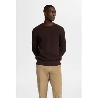 Selected gebreide trui bruin