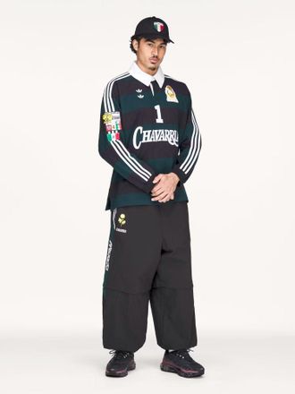 adidas Rugby-Striped Cotton Shirt - Green