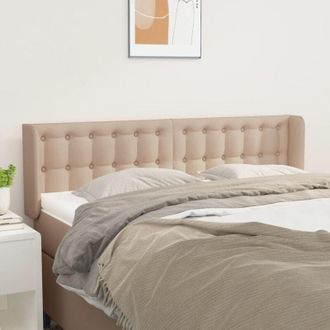 vidaXL Cabecero De Cuero Sint&eacute;tico Color Capuchino 147x16x78/88 Cm Vidaxl