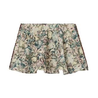 Ganni Rokken, Dames, Veelkleurig, M, Katoen, Tapestry Jacquard Mini Circle Rok