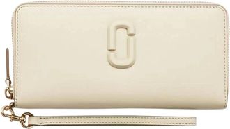 Marc Jacobs The Continental Wallet - Dames - Portefeuilles - Beige - ONE Size - Leer - Accessoires