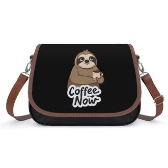Generic Sloth Coffee Now Fashion Womens Crossbody Bags Novelty Handbag Shoulder Bag Purse