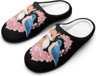 Generic Fox Rose Cute Bird Womens Slippers Winter Warm House Shoes Indoor Outdoor Hotel Slipper