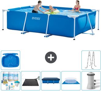 Intex Piscina Con Estructura Rectangular - 300x200x75 Cm - 7-piezas S21126