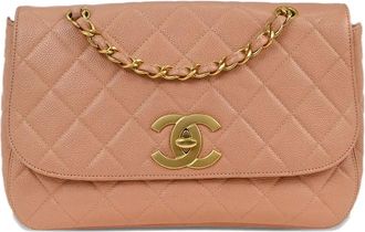 Chanel 2000-2001 quilted chain shoulder bag - Pink