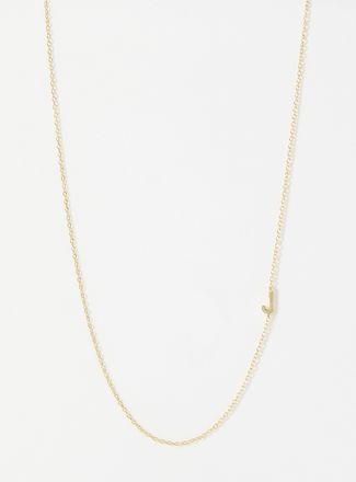 Midi34 Womens Alpha minimalist necklace