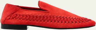Proenza Schouler Whipstitch Suede Moccasin Loafers