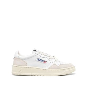 Autry Medalist Round-toe Leather Low Sneakers