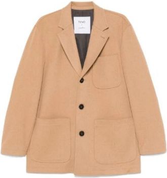 Hev&ograve; Jas - Heren - Blazers - Bruin - S - Leer - Jassen