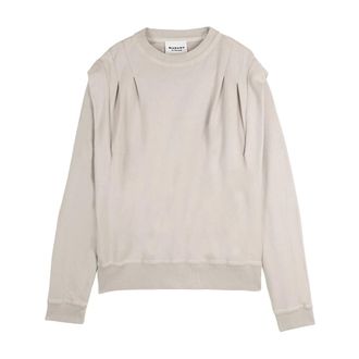 Isabel Marant Dames, Sweatshirts & Hoodies, Beige, Maat: XS Katoen